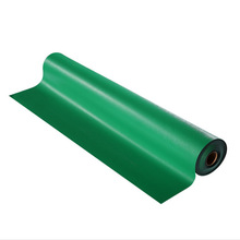 直销耐磨防静电地板阻燃抗静电地垫 卷材PVC塑胶通透绿色