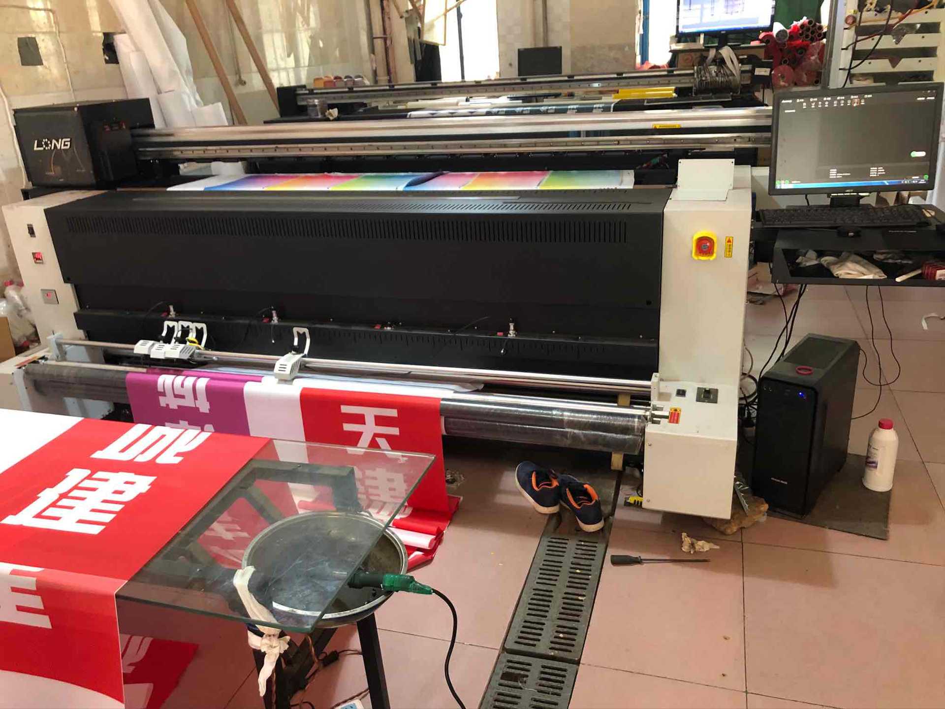 2019年新款龙印旗舰f2280高速高精数码彩色条幅旗帜机包邮