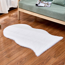 家居不规则长毛绒沙发垫地毯客厅茶几卧室毛绒坐垫仿兔毛地毯定制
