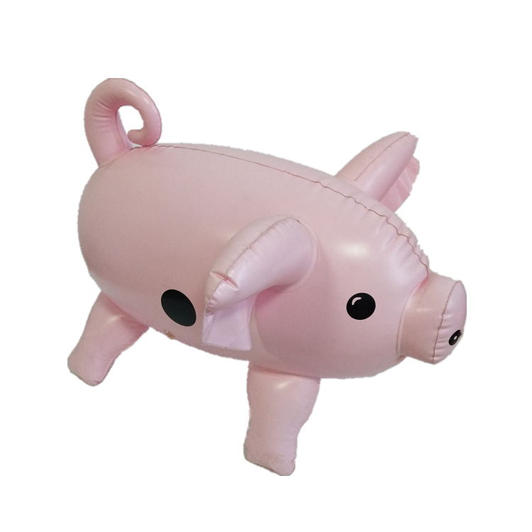 供应pvc充气兔子 吹气长耳朵兔 pvc吹气动物