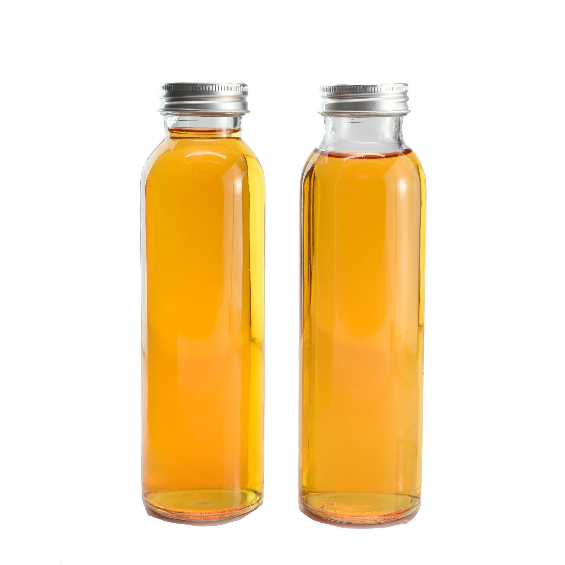 饮料瓶350ml透明铝盖奶茶玻璃瓶500ml密封泡茶饮品咖啡果汁包装瓶