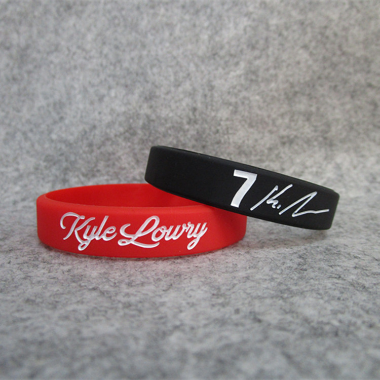 猛龙篮球7号球星凯尔·洛瑞kyle lowry签名夜光运动手环硅胶腕带