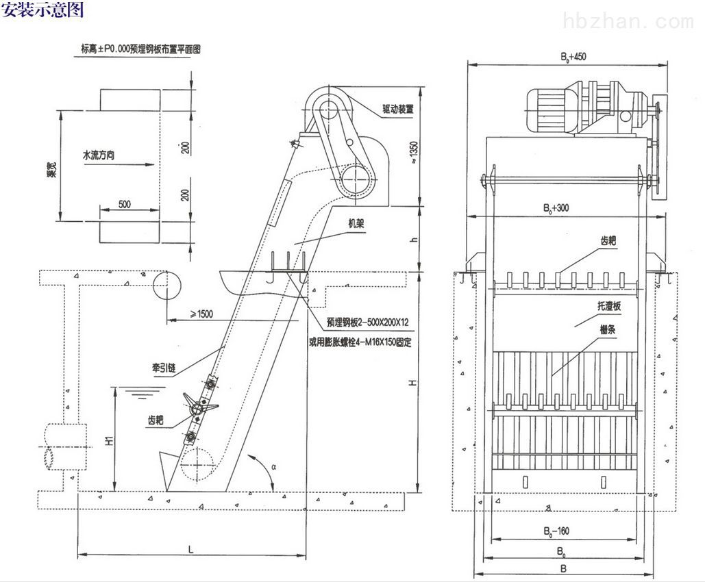 厂家定制回转式粗格栅 反捞式机械格栅 不锈钢雨水污水反捞式格栅