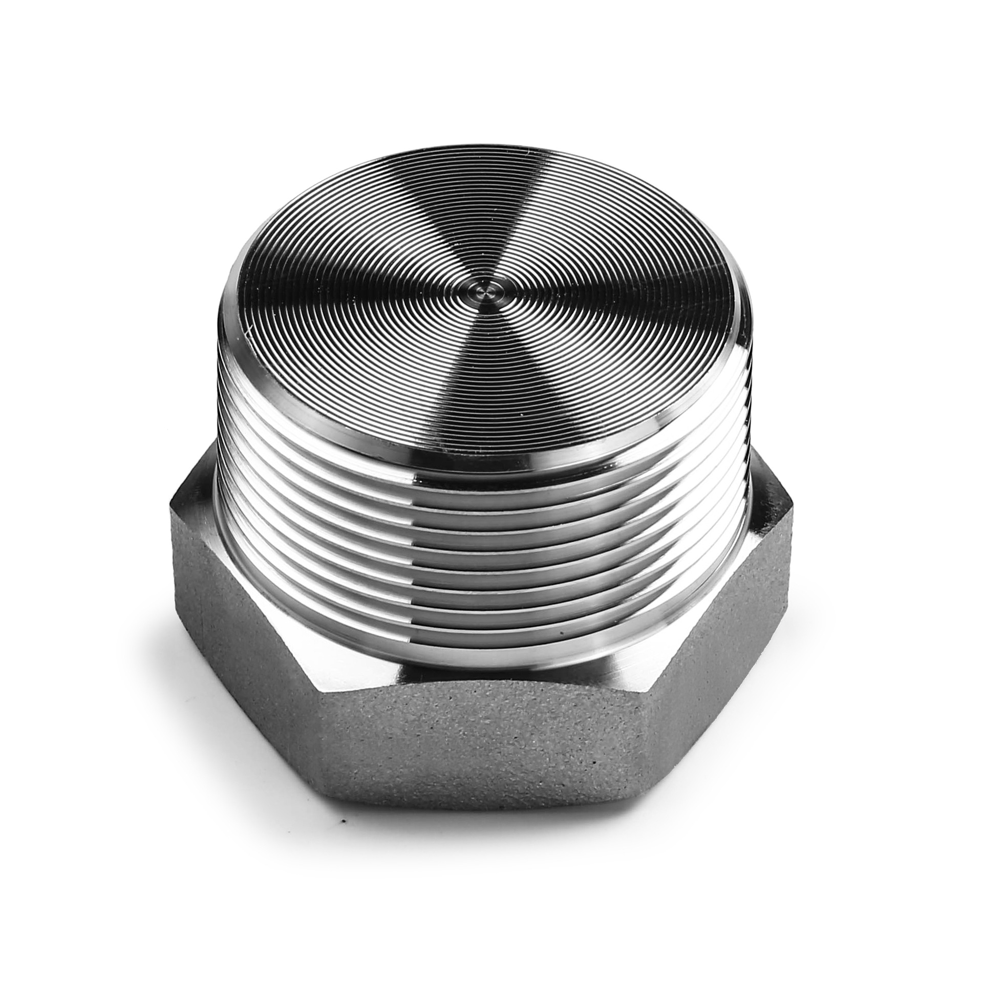 外六角实心堵头bspt耐210kg高压管件3000lb锻304316l丝牙螺纹