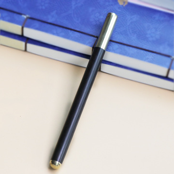 中国风红木中性笔创意文艺礼盒装高端商务会议伴手礼铜木质签字笔