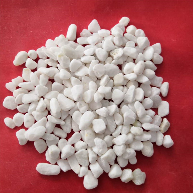 机制水洗石子 水磨石白石子石米白石头鹅卵石白玉石-阿里巴巴