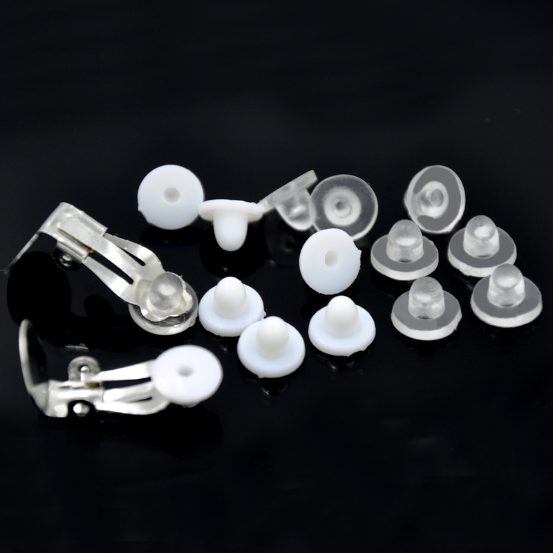 Ear Clip Cushion Silicone Ear Clip Pain Relief Pad Soft Ear Studs Earrings Accessories Anti-Pain No Pierced Invisible Earplug Pad Wholesale