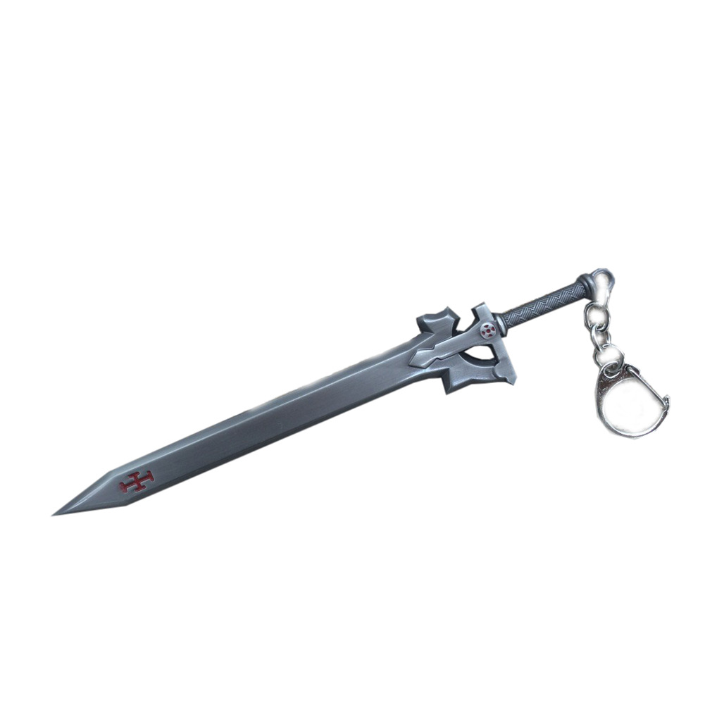 刀剑神域 sao桐人阐释者圣剑亚丝娜闪烁之光诗乃无鞘刀扣钥匙扣