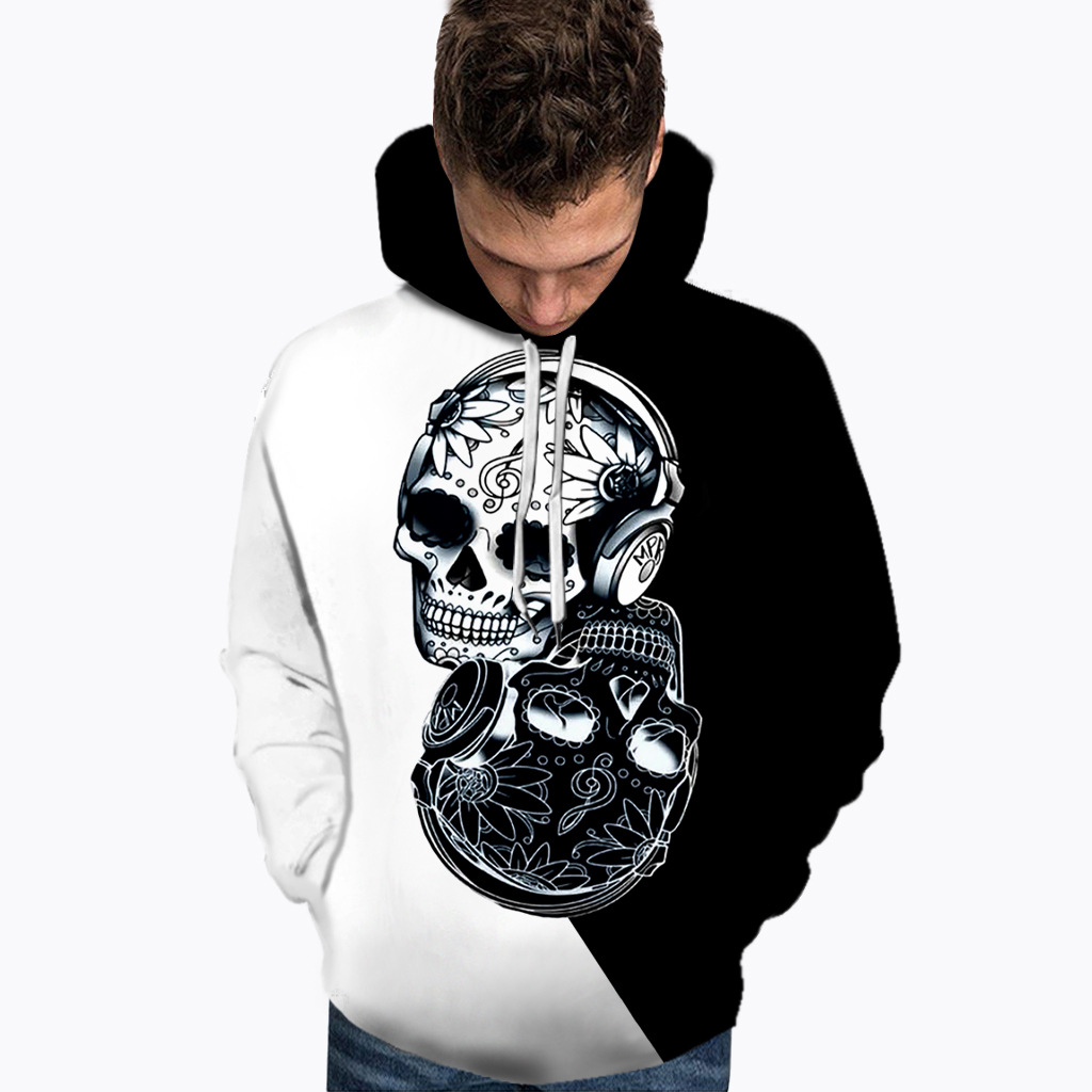 欧美黑白卫衣图片