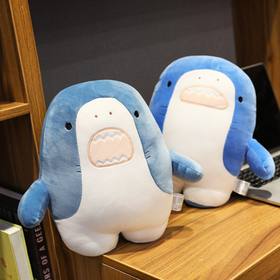 网红鲨鱼公仔抱枕大号床上睡觉抱女孩陪你睡毛绒玩具生日礼物
