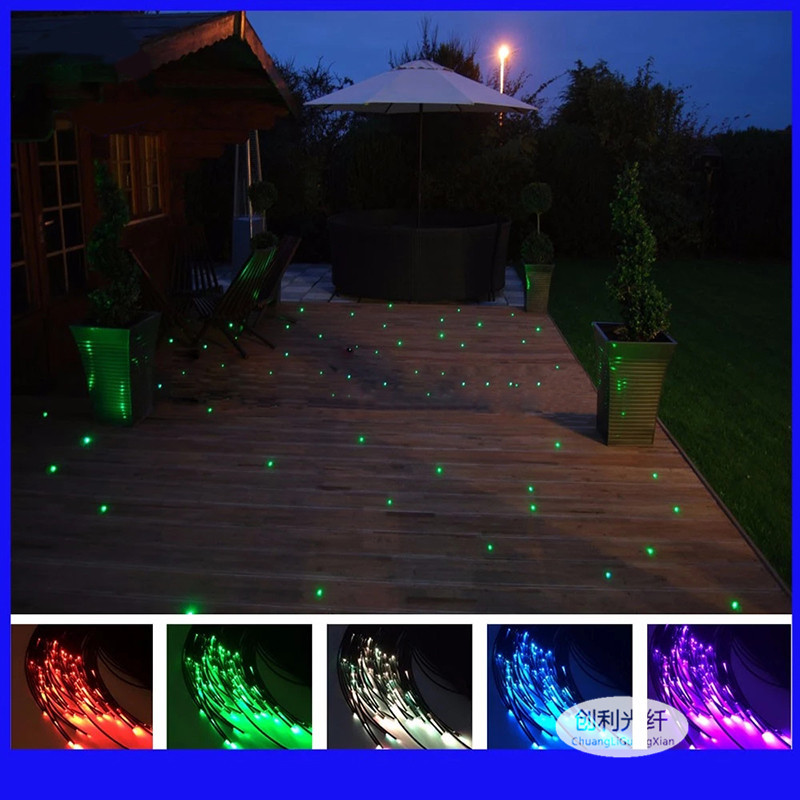 内5外7毫米mma黑皮软光纤塑料光纤通体黑皮端点尾部发光设备检测