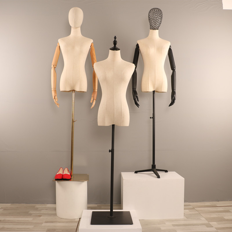 内衣店模特道具女人偶橱窗展示模特聚拢胸型半身假人体模特展示架