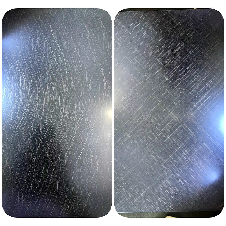 定制201 304彩色不锈钢板 不锈钢表面喷砂加工 表面乱纹定制处理