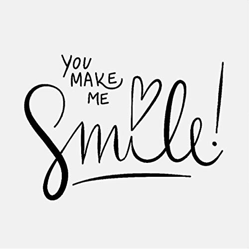 smile微笑一代精雕可移除个性墙贴客厅书房沙发背景墙mua3412