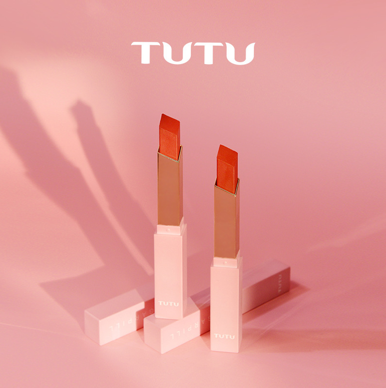 tutu甜心唇膏女学生款小众平价丝绒雾面哑光不易掉色粉条口红5303