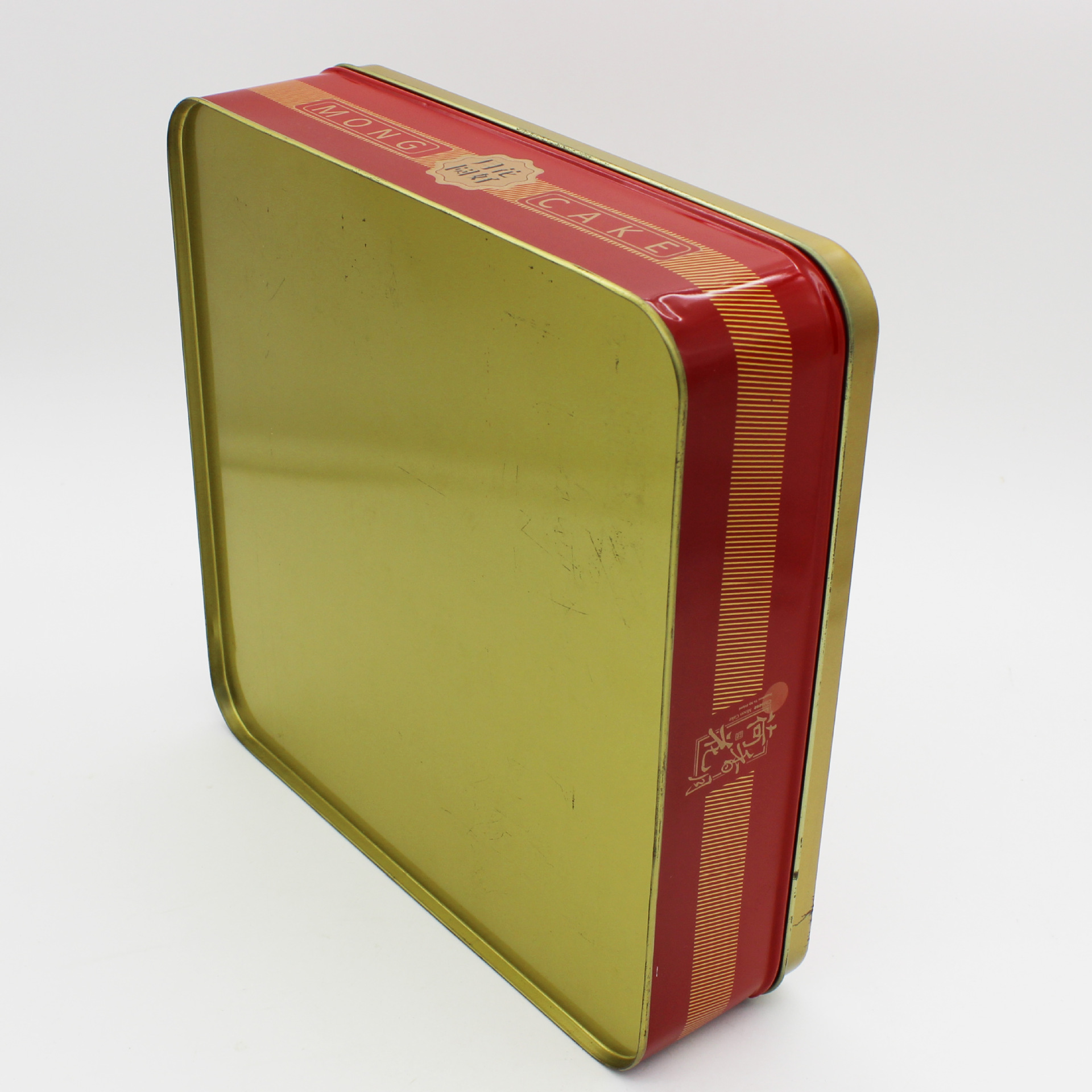定制中秋节月饼罐235x235正方铁盒饼干礼品铁罐moon cake tin box