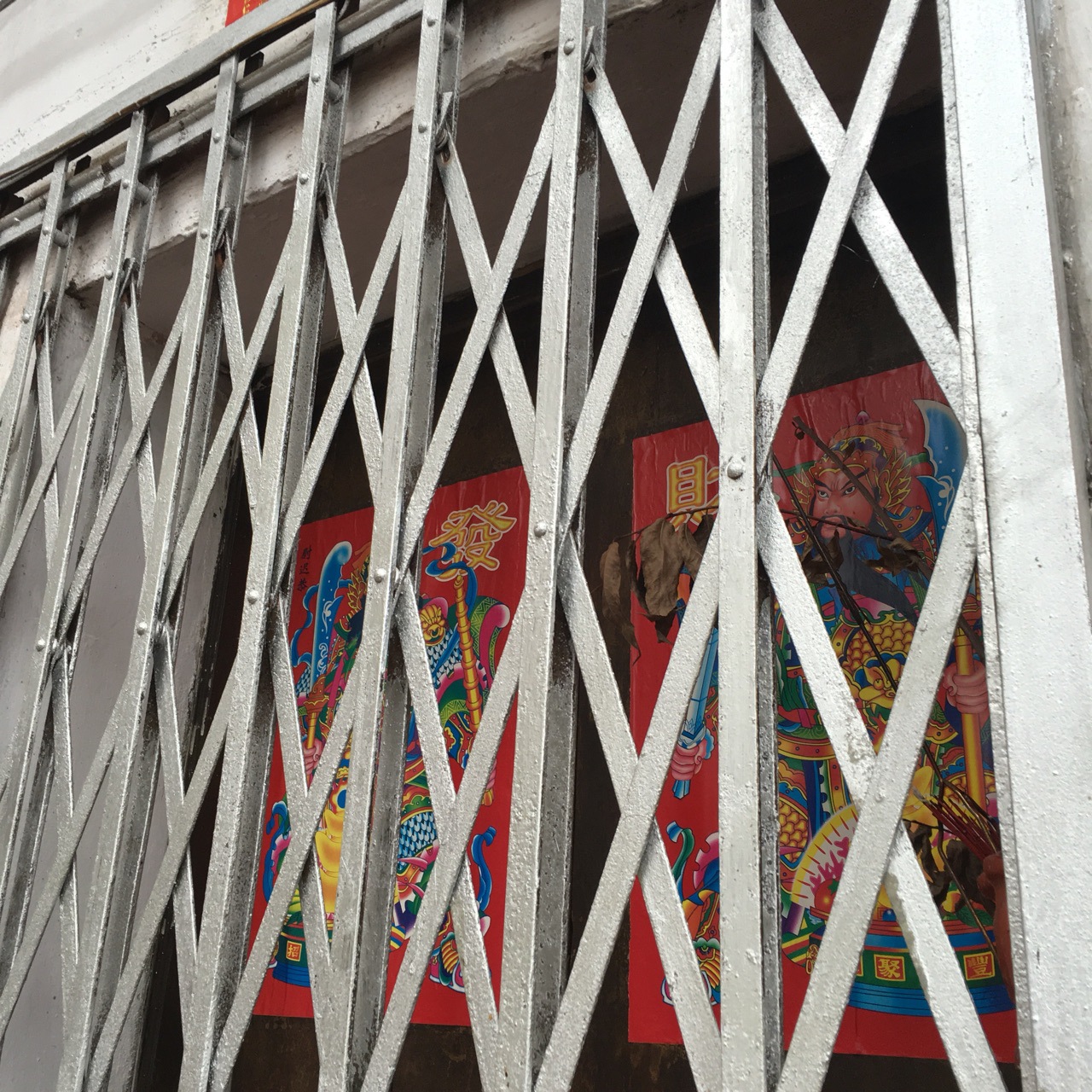 佛山怀旧风铁闸 防盗拉闸门 扁铁揽闸 电梯口闸门 铁拉闸