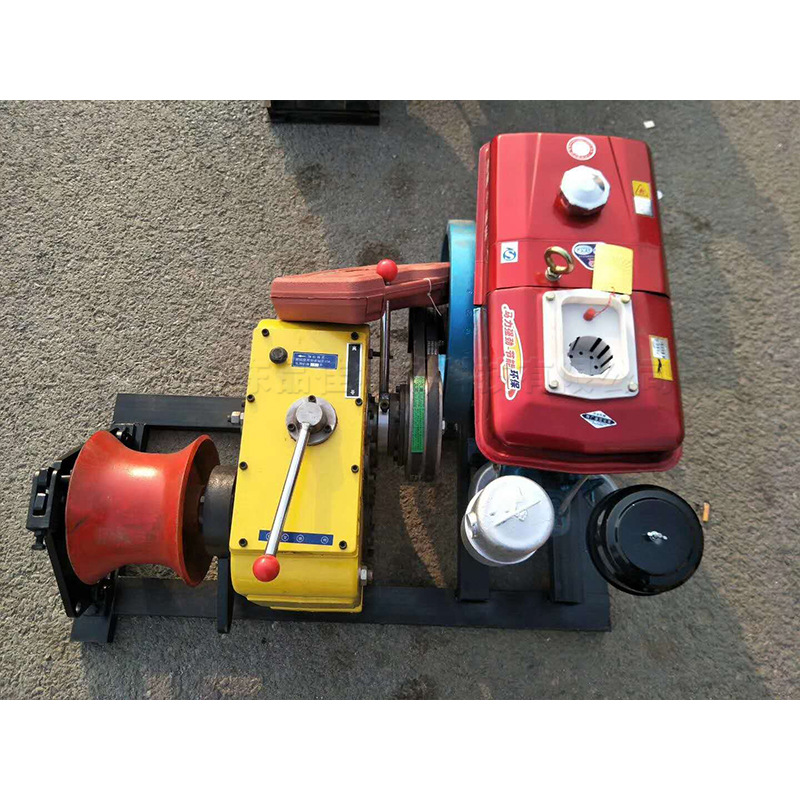 电力局用汽油绞磨机 电缆线输送机 3吨机动绞磨机