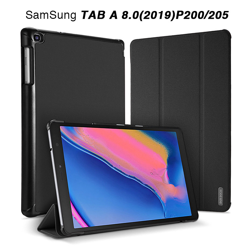 dd 适用三星tab a 8.0 2019平板保护套p200防摔三折皮套跨境