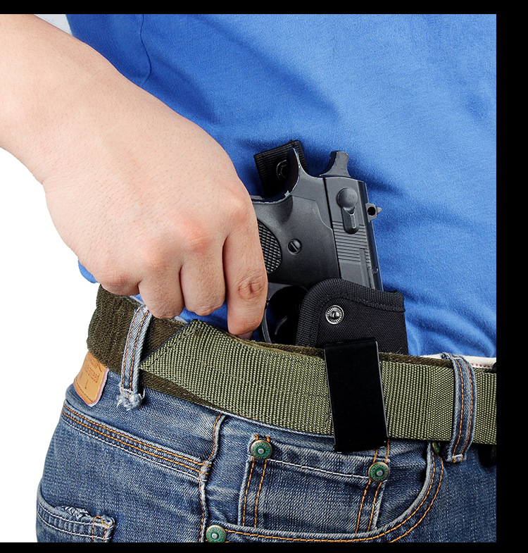 户外运动iwb隐形枪套左右手型带钢夹子腰部隐藏式战术小腰套批发