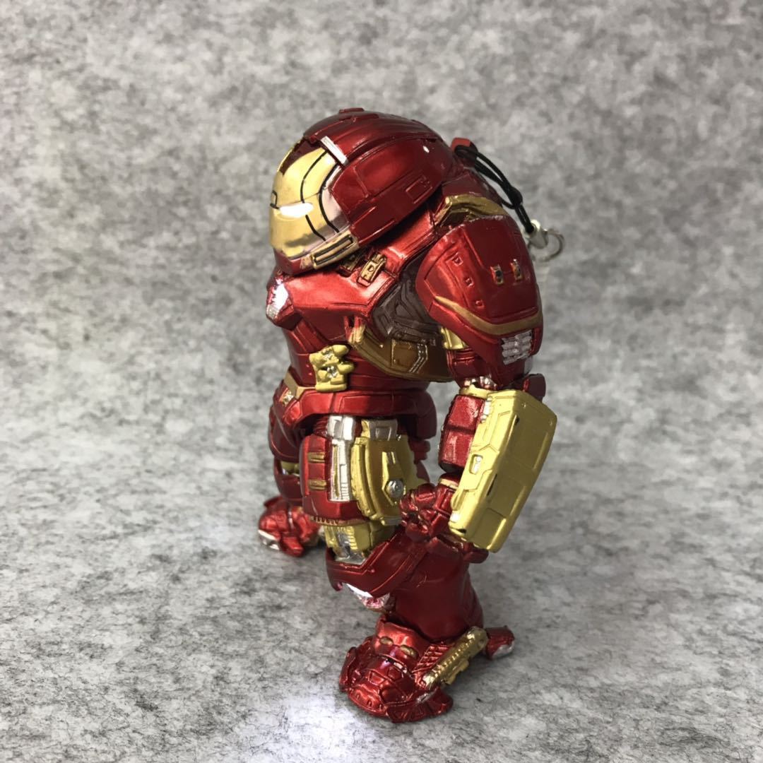 复仇者联盟 钢铁侠反浩克 装甲可发光 带防尘塞 q版公仔 手办模型