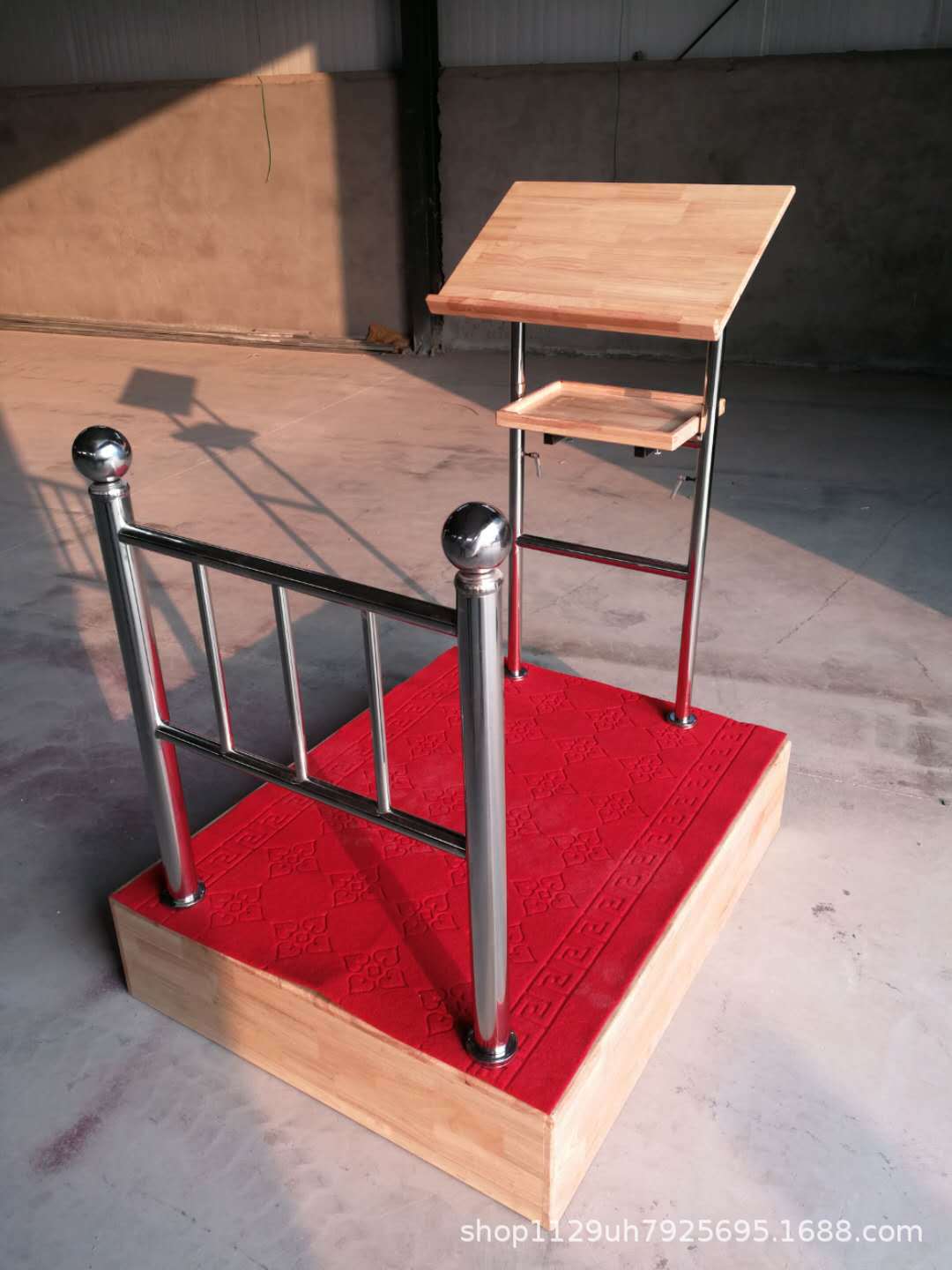 音乐大合唱指挥台实木伸缩合唱台阶舞台三层合影台踏步可移动折叠