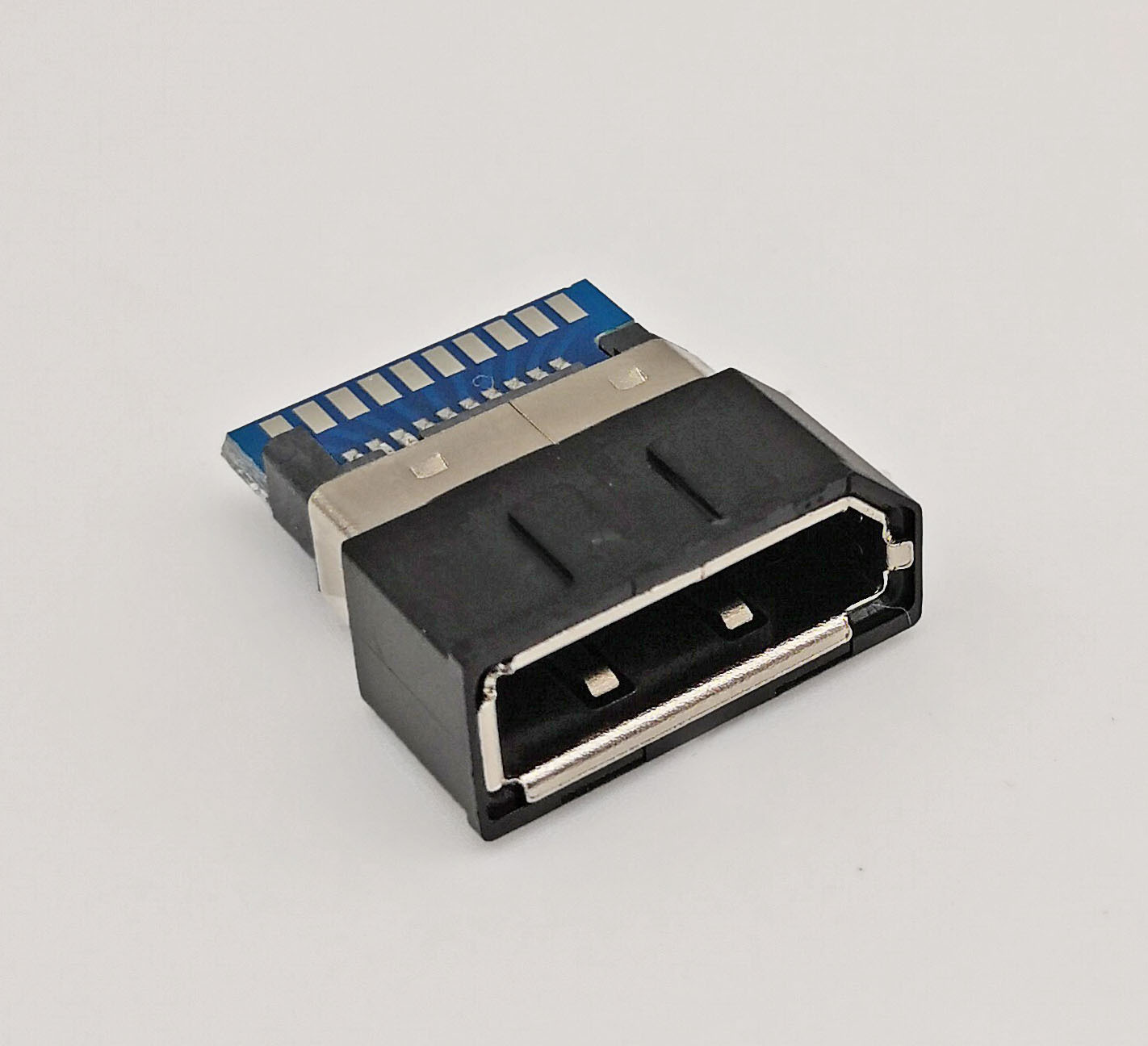 厂家供应displayport 20p母头焊线式 带板带护套外壳镀金 dp母座