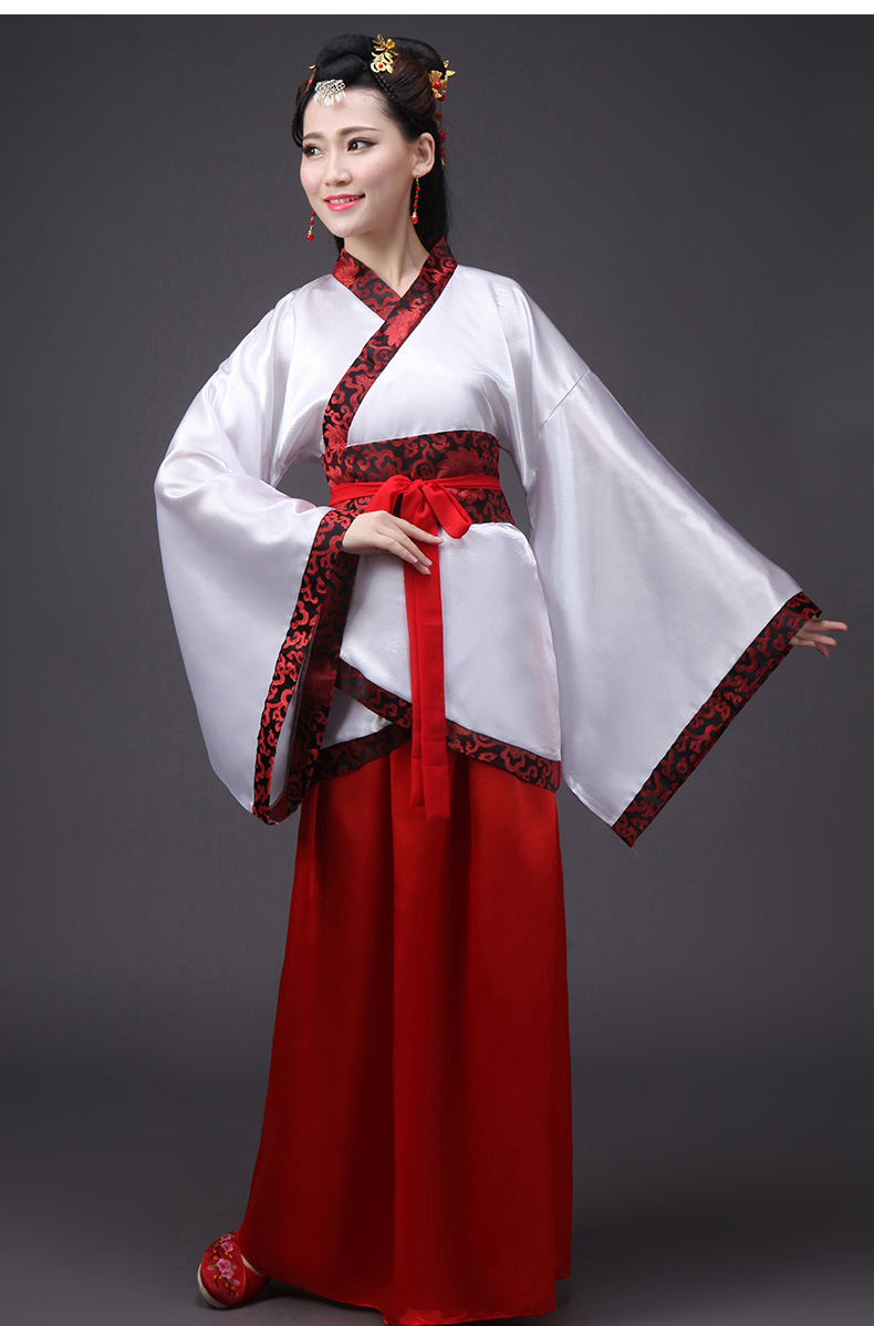 2016新款古装汉服古典女唐装婚礼汉代成人礼演出服毕业典礼服装