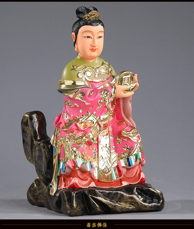 树脂佛像太阴神像 16寸 太阴娘娘 星君 日月星君供奉摆件