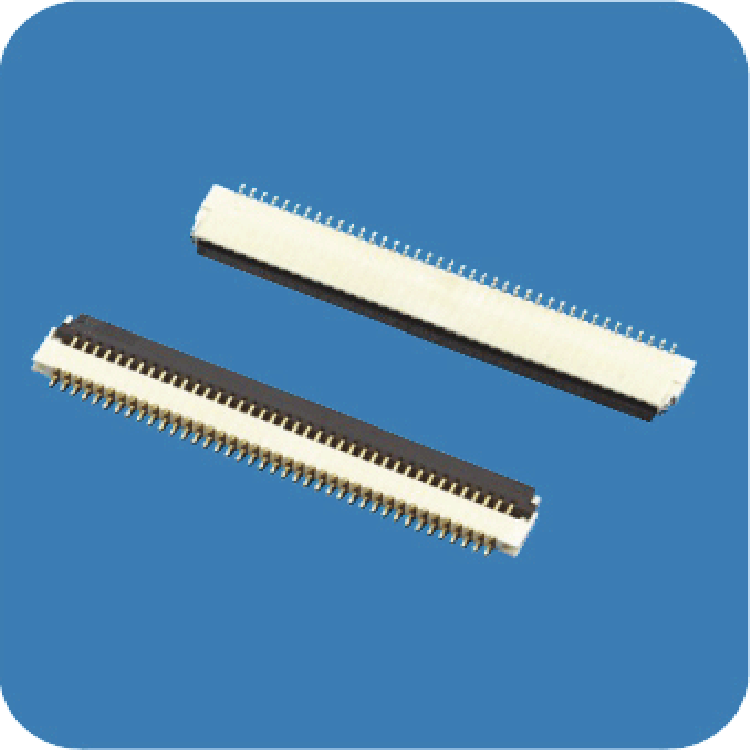 浙江津达 0.5mm间距h:1.0卧贴下接连接器0.5l-wtx-np