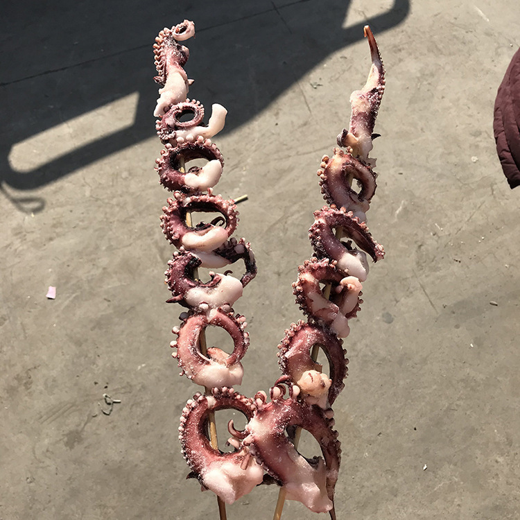 现货热卖 150g烧烤章鱼大串 凤舞串章鱼足串 鱿鱼大串 八爪鱼串