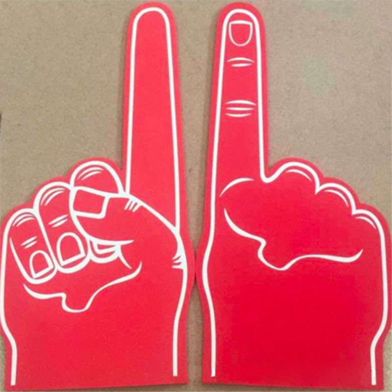 厂家定做eva手指成型手势牌 海绵加油手势牌 公共场所指路牌标志