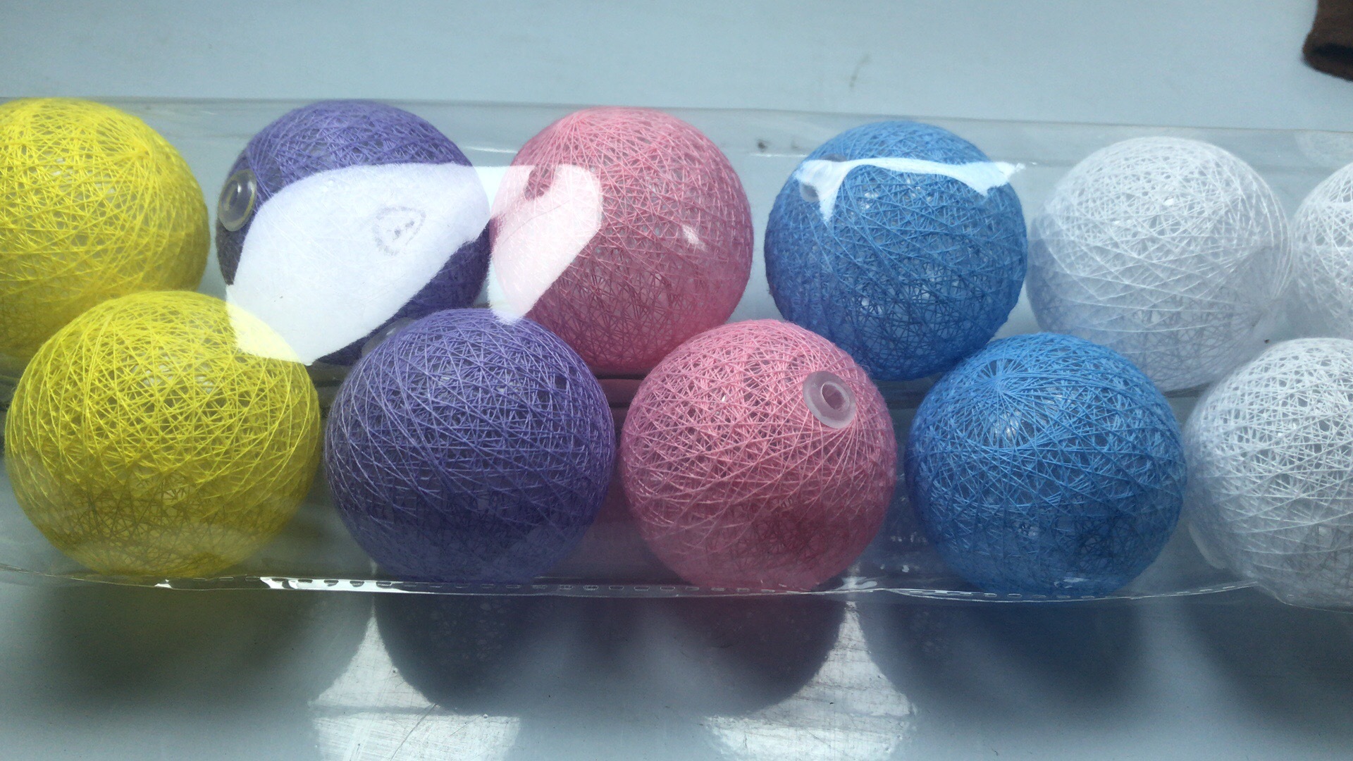 花爱糖果球 糖果球鲜花束 发光彩色小圆球 鲜花包装材料