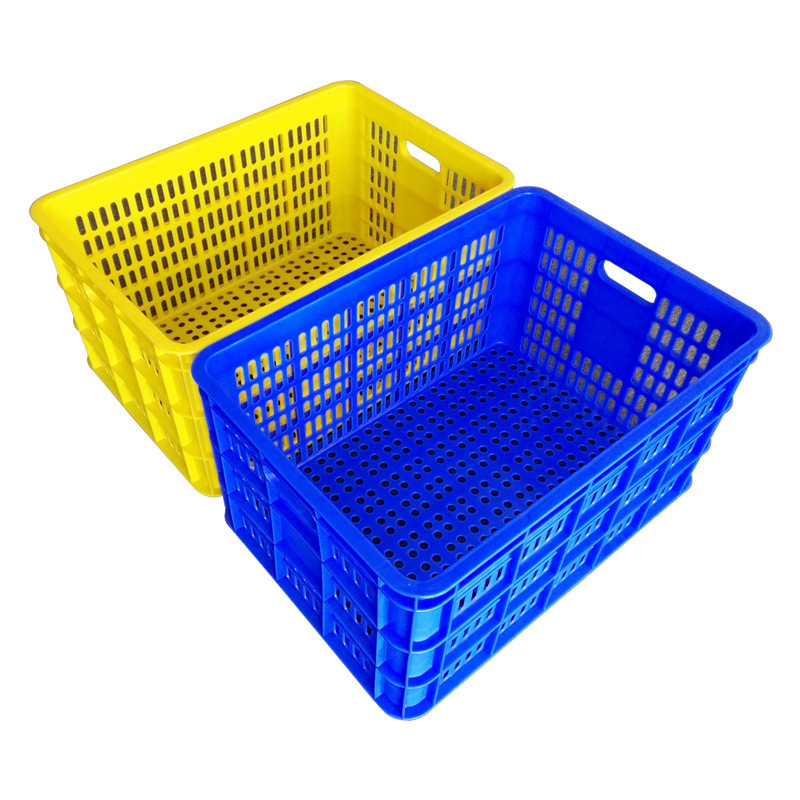 批发塑料箩筐 塑周转框大号套叠多用塑料筐 蔬菜框子 塑料周转箩