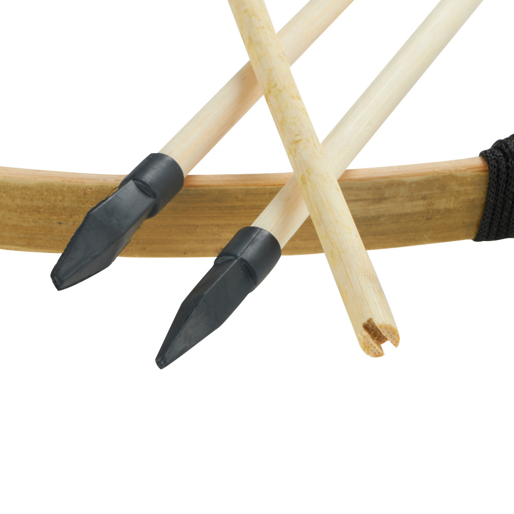 70cm竹制儿童玩具弓箭套装 软箭头无杀伤力玩具麻弓儿童亲子射击