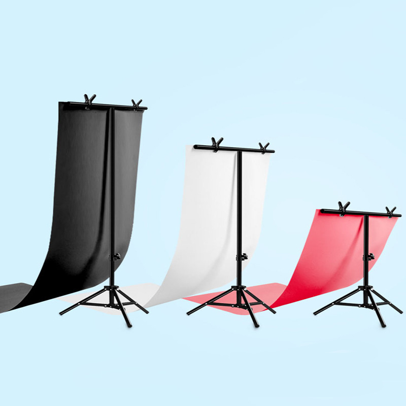 摄影背景支架 金属t型背景架 便携式伸缩拍摄展示架 t型支架