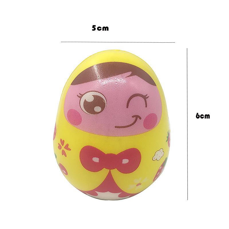 创意早教表情不倒翁玩具pu慢回弹益智摆件 emoji点头娃娃 tumbler