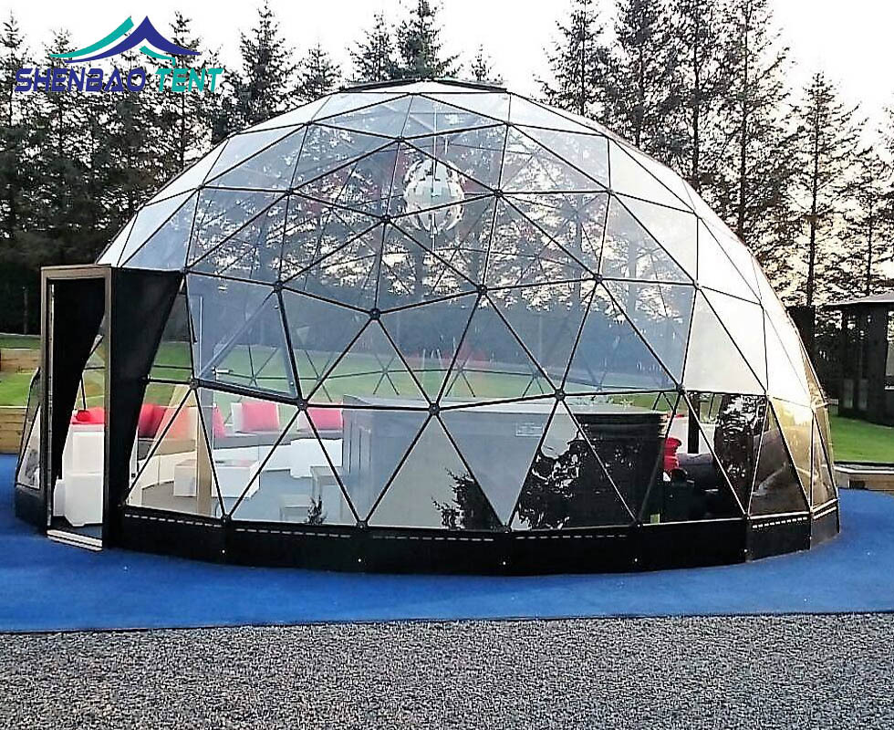 商场活动透明球形活动篷房 半球形造型别致演出广告活动帐篷