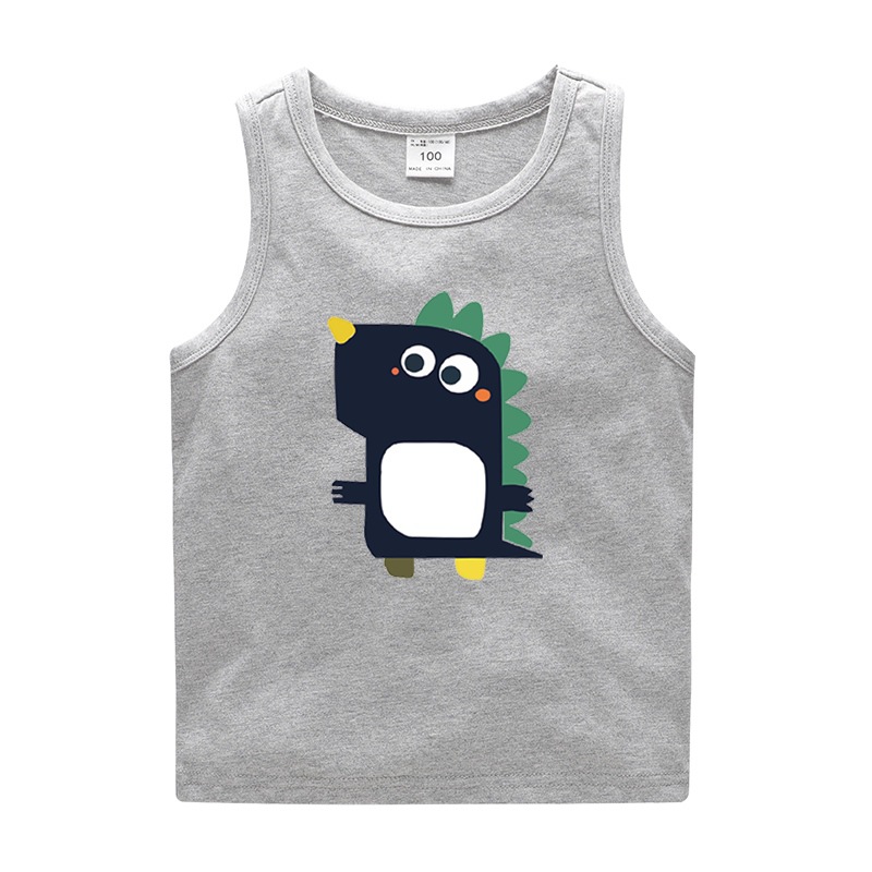 儿童背心内穿纯棉女童内衣吸汗透气男童夏宝宝护肚小孩中大童装