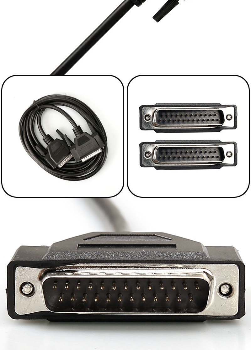 db25针公对公数据线 db25连接线 并口打印机db25针连接线通讯线