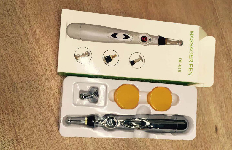 英文激光针灸笔会销循经能量经络笔点穴笔亚马逊产品按摩棒