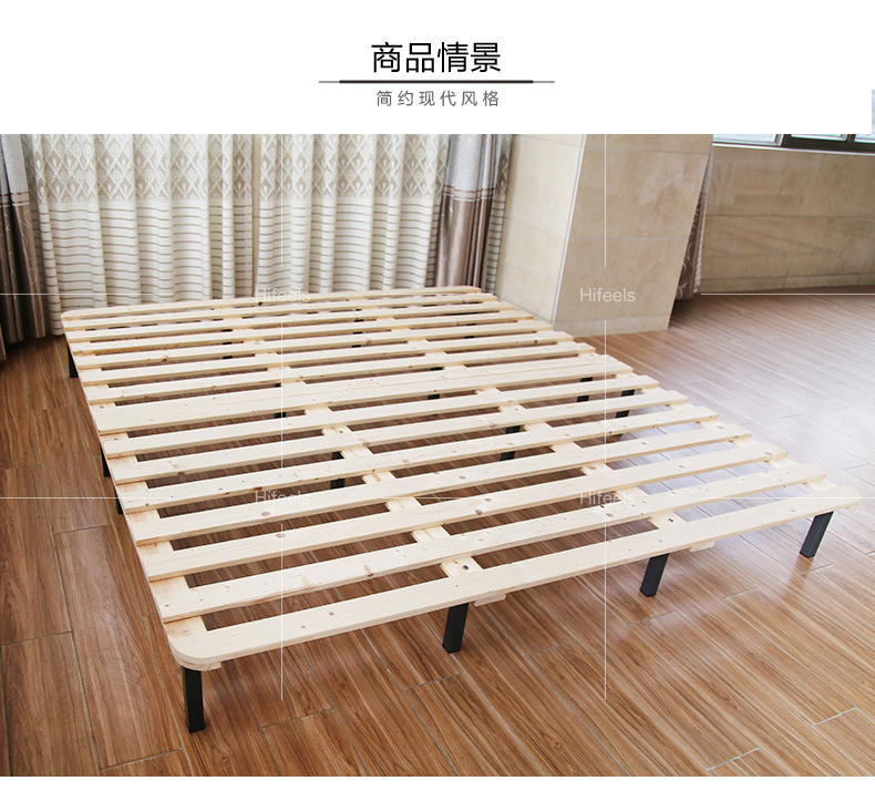 实木床板定制松木床板1.8米1.5米床架厂家直销宿宿双人单人排骨架