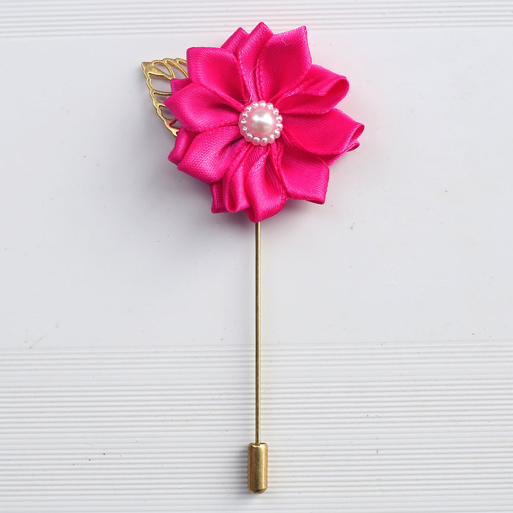 wifelai 手工缎带胸花 金叶子简约新娘新郎胸花 一件代发xh889p