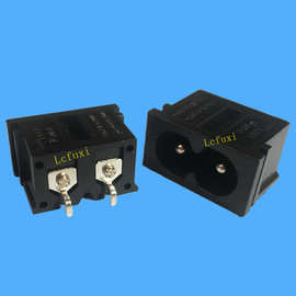 小八字ac插座 弯角22*12短针脚pcb板电源连接座