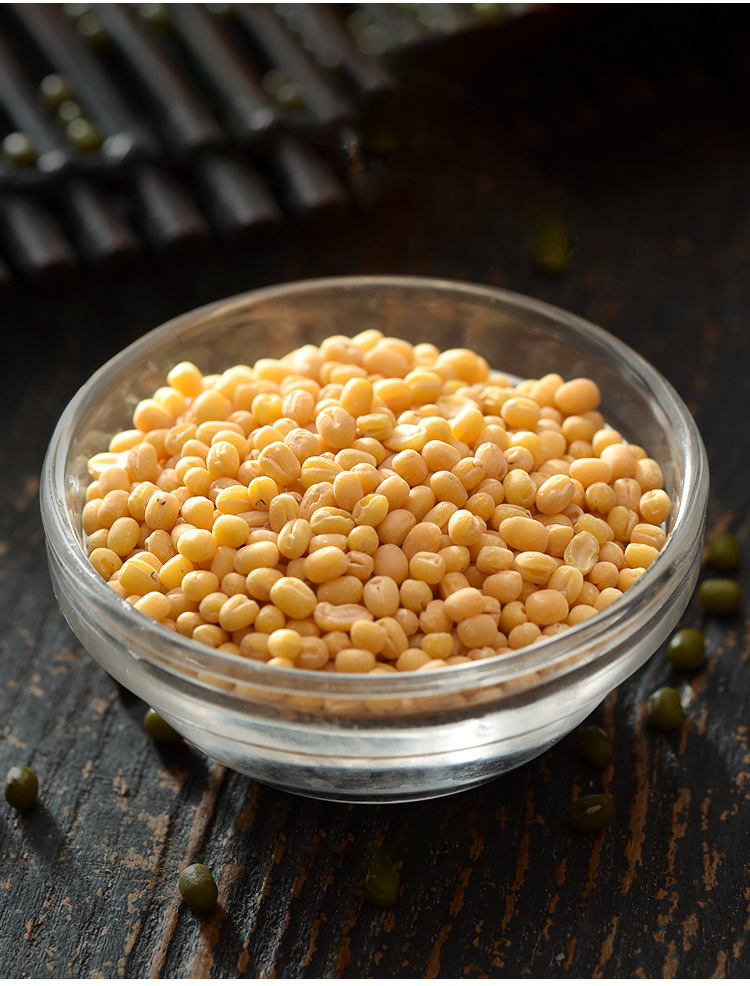 吴香香脱皮绿豆 去皮绿豆仁自制绿豆糕绿豆冰糕材料400g 烘焙原料