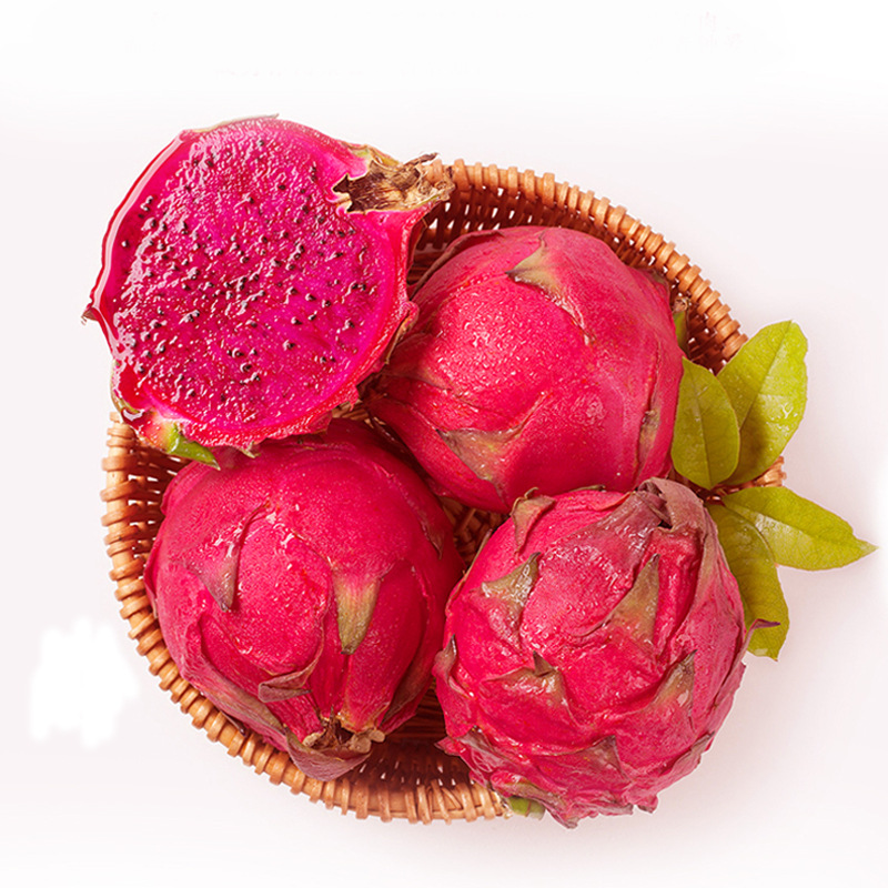 批发广西海南京金都1号代发3/5斤薄皮红心火龙果 热带孕妇水果