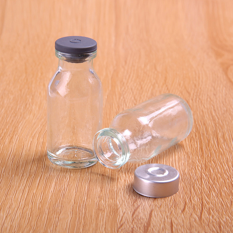 现货特价青霉素瓶一套 10ml模制瓶 丁基胶塞 铝盖 模制药用玻璃瓶