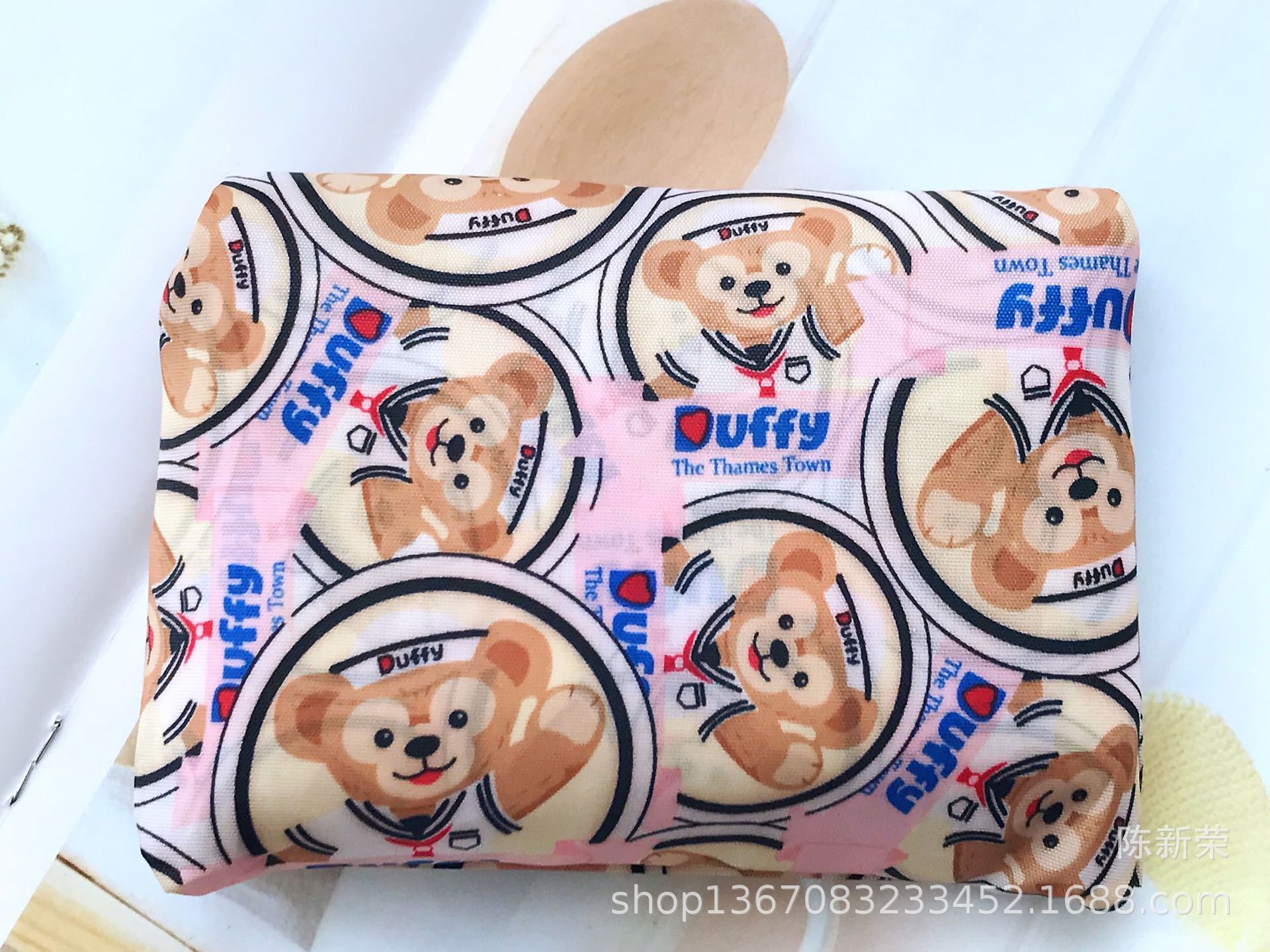 New Cartoon Baker Duck Sesame Street Twin Star Melody Hand Eco-friendly Bag Folding Shopping Bag Travel Bag Large