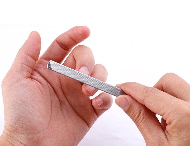 诗翎不锈钢指甲锉 双面指甲锉刀 大斯顿修甲锉 磨指甲脚甲搓 现货