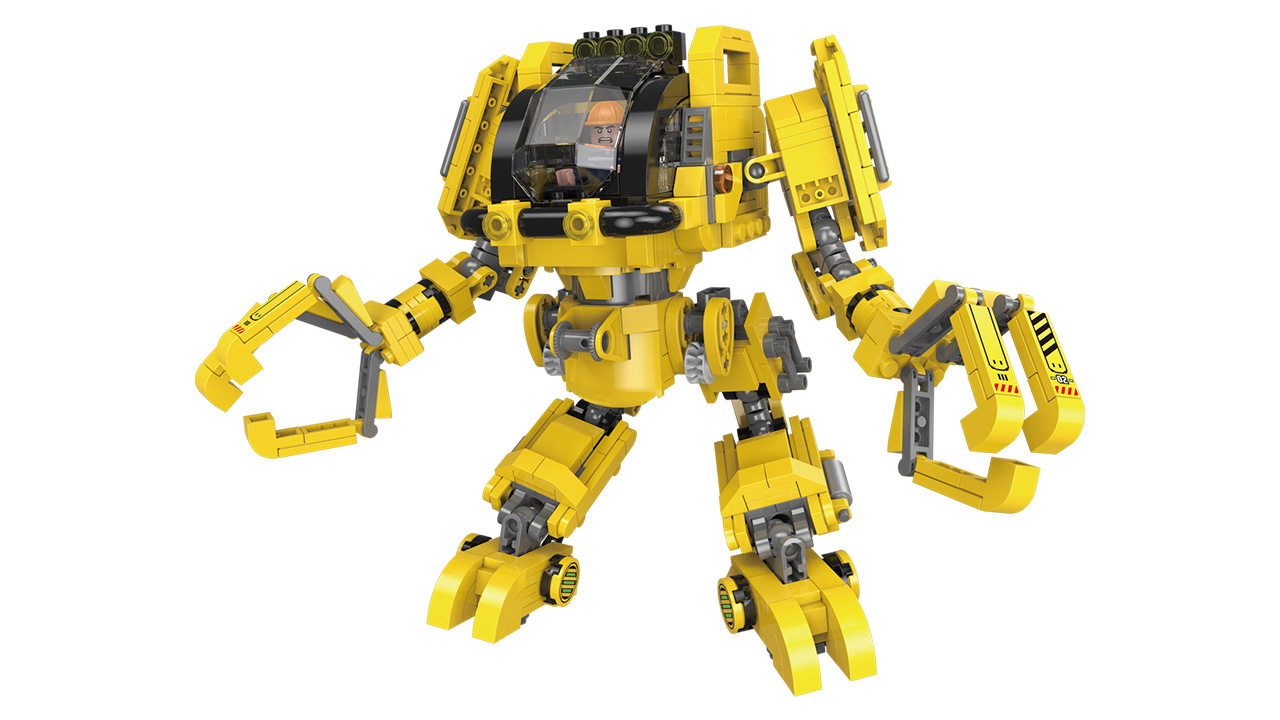 现货一件代发新款星堡二合一xb20001盘古机甲世纪积木小颗粒玩具